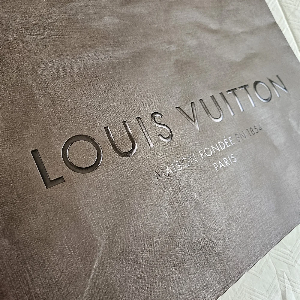 2 Louis Vuitton Brown Gift/Shopping Bags Emptys